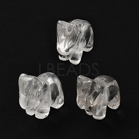 Chinese Zodiac Natural Quartz Crystal Carved Beads G-D300-01F-1