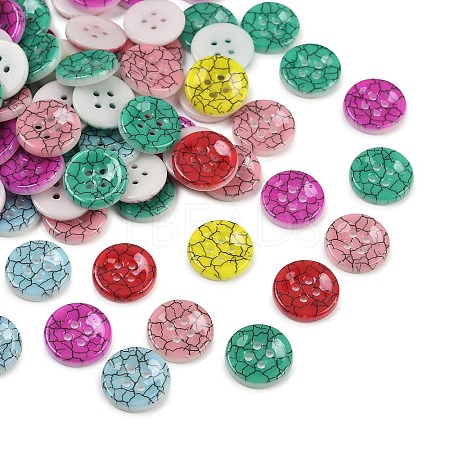 2-Hole Porcelain Buttons PORC-R010-15A-1