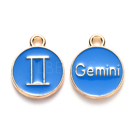 Alloy Enamel Pendants ENAM-S124-01B-02I-1