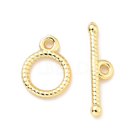 Brass Toggle Clasps KK-G416-26G-1