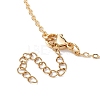 Brass Chains Macrame Pouch Empty Stone Holder for Pendant Necklaces Making NJEW-JN04475-01-7