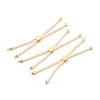 Half Finished Twisted Milan Rope Slider Bracelets FIND-G032-01G-09-1