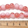 Crackle Glass Beads Strands GLAA-U001-8mm-13-4