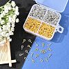 1200Pcs 2 Colors Iron Screw Eye Pin Peg Bails IFIN-YW0004-11-4