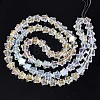 Electroplate Glass Beads Strand EGLA-S188-17-B04-5