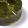 Resin with Natural Peridot Chip Stones Ashtray DJEW-F015-05C-3