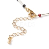 Faceted Rondelle Glass Beaded Bracelets BJEW-JB05761-3