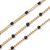 Ion Plating(IP) 304 Stainless Steel Enamel Curb Chains CHS-P013-01G-02-1
