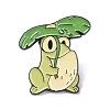 Frog with Leaf Enamel Pin JEWB-H006-09EB-1