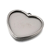 304 Stainless Steel Pendant Cabochon Settings STAS-F365-01E-P-2