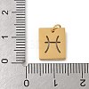304 Stainless Steel Charms STAS-R001-03G-12-3