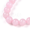 Natural Rose Quartz Beads Stretch Bracelets BJEW-T022-04N-3