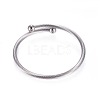 304 Stainless Steel Bangles X-BJEW-D431-01-2