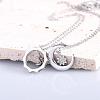 Sun Moon Star Friendship Couple Necklace for 2 Best Friend Necklace for 2 Sun and Moon Matching Couple Necklace Jewelry Gifts for Women Men JN1113A-3