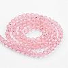 Transparent Glass Bead Strands GLAA-G013-8mm-87-2