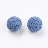 Unwaxed Natural Lava Rock Beads G-I190-14mm-B04-2