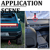 2Pcs ABS Plastic Heart Rear Bumper Warning Handle Ring HJEW-SP0001-49C-7