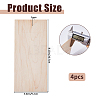 Unfinished Wood Guitar Head DIY-WH0816-081-2