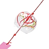 Glass Wind Chime HJEW-XCP0001-19-2
