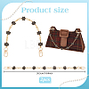 Alloy Enamel Flower Brass Cable Chains Bag Extender Chains HJEW-PH01994-2