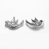 Tibetan Style Alloy Pendants TIBEP-GC128-AS-RS-2