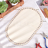 DIY Knitting Crochet Wooden Bag Bottom Shaper WOOD-WH0101-31-5