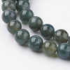 Natural Moss Agate Bead Strands G-G735-62-8mm-3