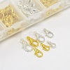 1 Box 140PCS Silver & Golden Zinc Alloy Lobster Claw Clasps PALLOY-X0008-B-3