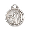 12 Constellations 304 Stainless Steel Pendants STAS-F354-01P-04-1