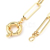 Brass Paperclip Chain Necklaces NJEW-JN03066-01-3