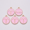 Alloy Enamel Pendants ENAM-S124-01B-09A-2
