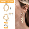 5 Pairs Brass Stud Earring Findings KK-BC0011-59-2