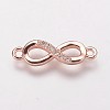 Brass Cubic Zirconia Links KK-P134-57-2