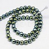 Electroplate Non-magnetic Synthetic Hematite Beads Strands G-J169B-3mm-06-2