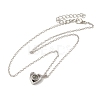 I Love You in 100 Languages Glass Projection Necklace LS-NJEW-M204-01A-P-2