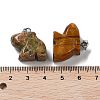 Natural & Synthetic Mixed Gemstone Pendants G-B068-09P-4