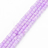 Glass Silk Stain Style Beads Strands GLAA-N047-001A-05-1