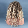 Fashion Women Shoulder Length Curly Ombre Wigs OHAR-L010-003-4