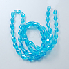 Electroplate Glass Beads Strands LS-EGLA-R008-15x10mm-10-2