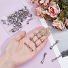 12Pcs 3 Styles Stainless Steel Lobster Claw Clasps STAS-PH0006-85B-3
