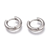 Tarnish Resistant 201 Stainless Steel Huggie Hoop Earrings EJEW-L256-05A-P-1