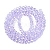 Electroplate Glass Beads Strands X-EGLA-A044-T4mm-B17-3