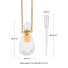 Natural Gemstone Perfume Bottle Pendant Necklaces NJEW-F251-11G-2