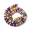 Handmade Polymer Clay Beads Strands CLAY-R089-8mm-T032-7