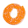 Electroplate Opaque Solid Color Glass Beads Strands EGLA-A044-P3mm-L29-2