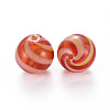 Transparent Handmade Blown Glass Globe Beads GLAA-T012-28-2