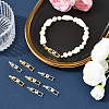 12Pcs 2 Colors Rack Plating Brass Micro Pave Clear Cubic Zirconia Fold Over Clasps KK-BBC0021-34-5
