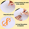 PET Plastic Hollow Out Drawing Painting Stencils Templates Sets DIY-WH0453-97A-6