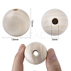 Unfinished Natural Wood Beads X-WOOD-S651-A18mm-LF-3