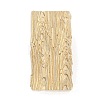 Wood Grain Brass Stamp Head AJEW-M036-03G-2
